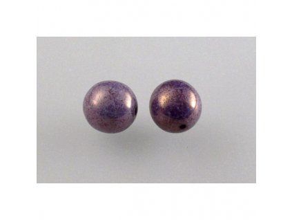 Round pressed glass beads 8 mm 03000/15726