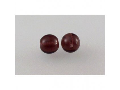 Round pressed glass beads 8 mm 20060