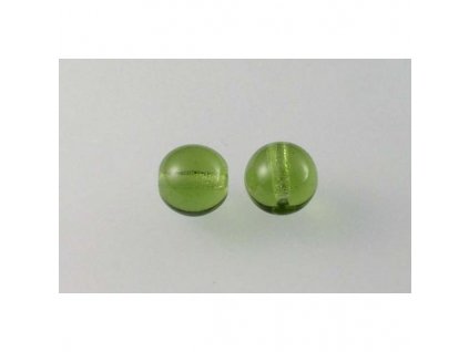 round pressed glass bead 8 mm 50230