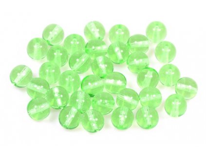 Round pressed glass beads 8 mm 50500