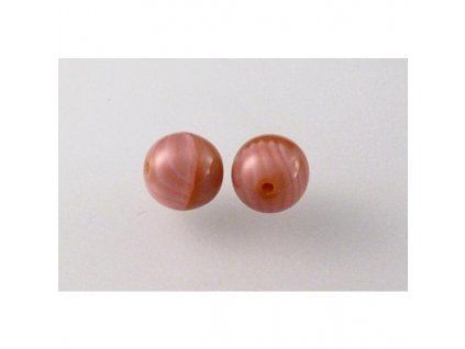 Round pressed glass beads 8 mm 76026