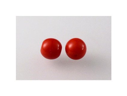 Round pressed glass bead 8 mm 93190