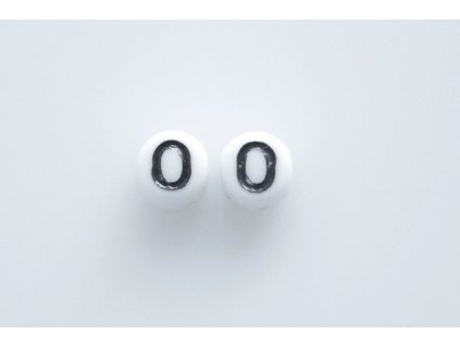 Beads with numbers "0" 11130218 6 mm 03000/46449