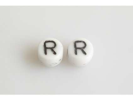 Letter beads "R" 11149220 6 mm 03000/46449