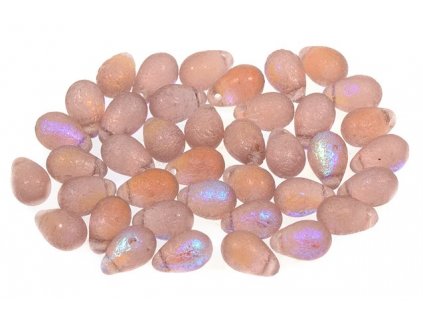 Drop shaped beads 11169004 6x9 mm 20030/etched/28701
