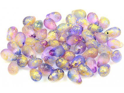 Drop shaped beads 11169004 6x9 mm 48002/etched/56902