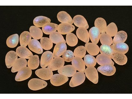 Drop shaped beads 11169004 6x9 mm 70130/etched/28701