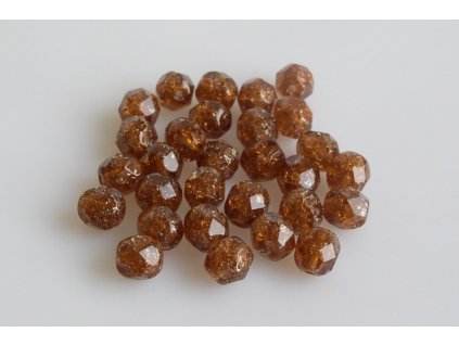 Crackled fire polished beads 6 mm 10220/85500