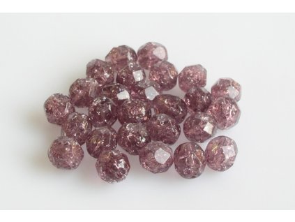 Crackled fire polished beads 7 mm 20040/85500