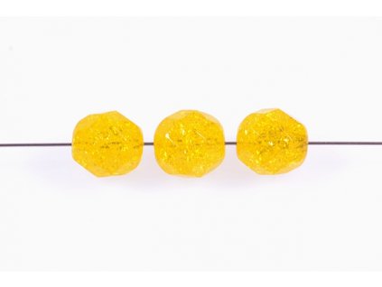 Crackled fire polished beads 15119001 8 mm 80020/85500