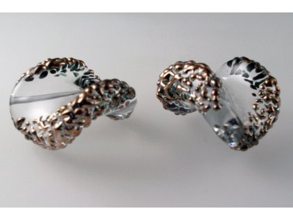Lamp worked twisted bead 30x17 mm 00030