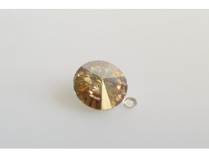 pendant Rivoli 12 mm crystal golden shadow  made with Swarovski®  Elements
