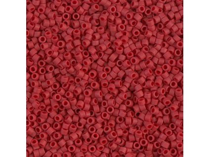 MIYUKI Delica 11/0 Opaque Maroon Matt Dyed