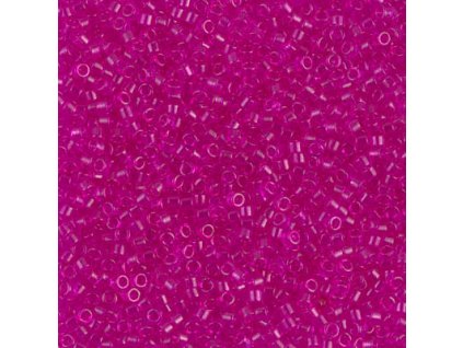 MIYUKI Delica 11/0 Transp Fuchsia Dyed