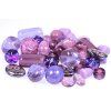 Mix of glass pressed beads violet