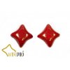 WIBEDUO 8x8 mm 93200/15495 - opaque/terracotta red