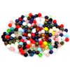 Round pressed glass beads 4 mm mix