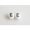 Letter beads "E" 11149220 6 mm 03000/46449