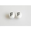 Letter beads "F" 11149220 6 mm 03000/46449