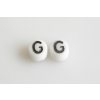 Letter beads "G" 11149220 6 mm 03000/46449