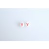 Letter beads red "Y" 11149220 6 mm 03000/46497