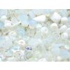 Mix of pressed shaped beads II. quality - white