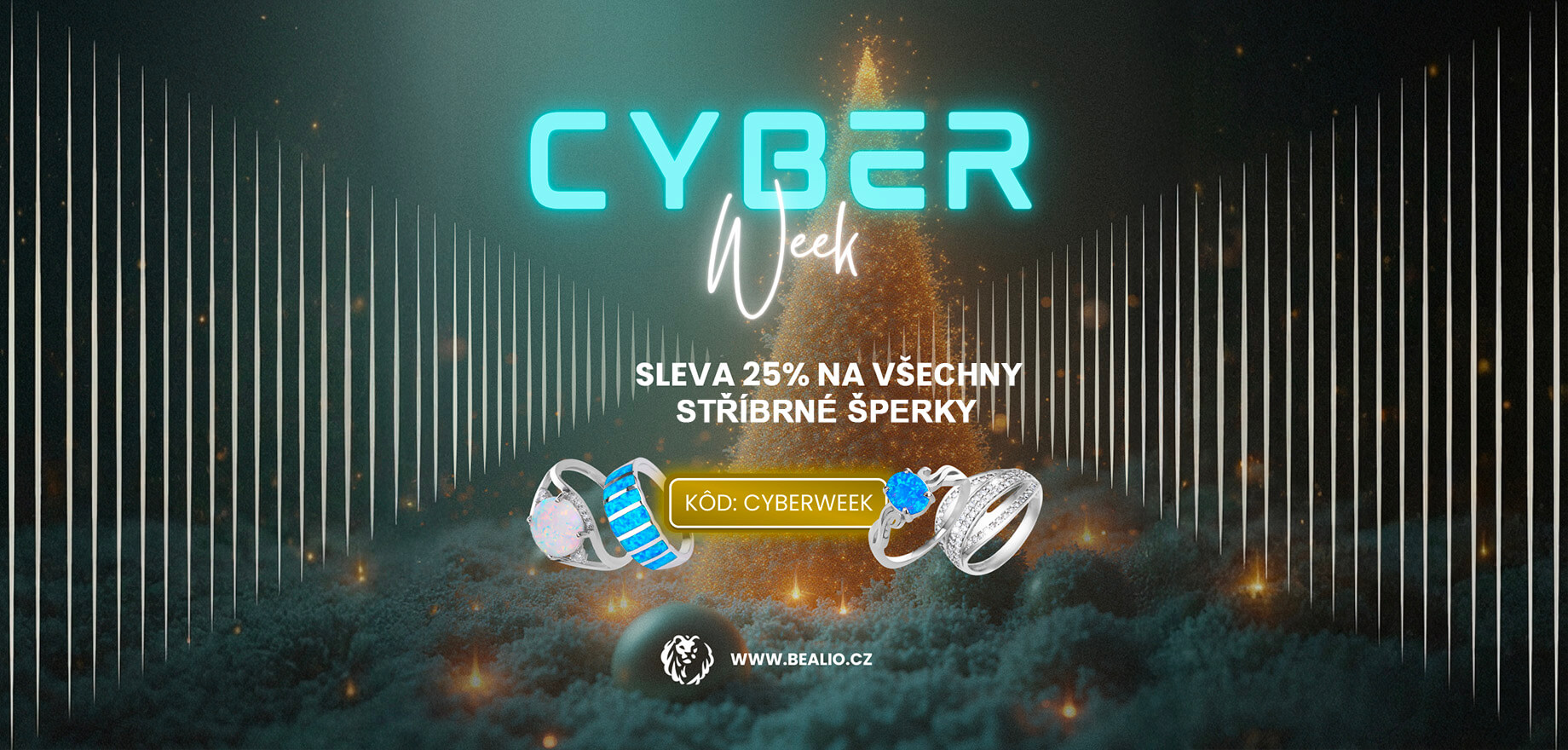 Cyberweek, slevy 25 % na všechny stříbrné šperky