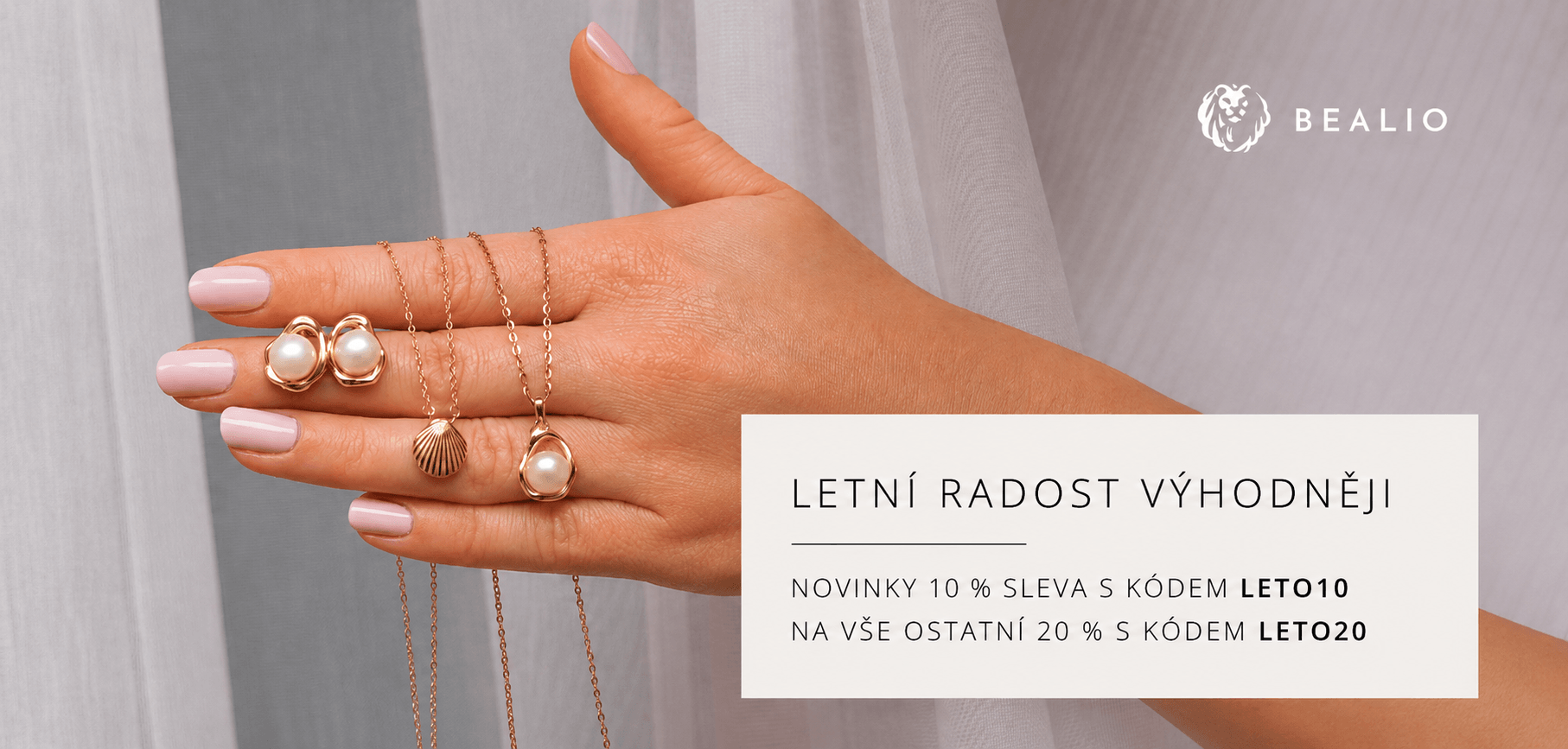 Letní radost výhodněji: Novinky −10 % | Letní výběr −20 %  (kódy LETO10 a LETO20)