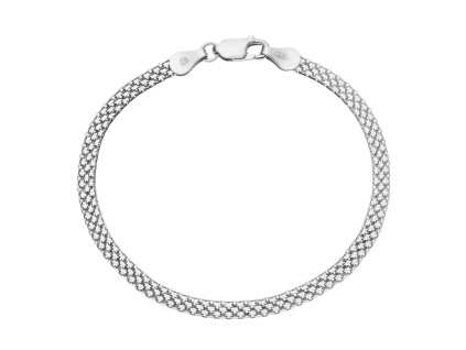 1005 2 stribrny naramek bismark delka naramku 20 cm