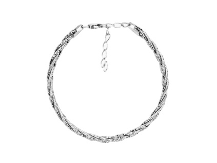 Stříbrný náramek OMEGA (Délka náramku 17+3 cm)