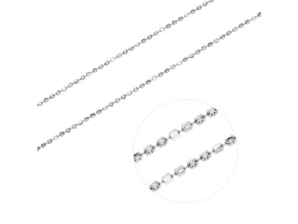 Stříbrný náhrdelník 3+1 MĚSÍČNÍ brus (Délka řetízku 50 cm)