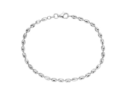 Stříbrný náramek 3+1 VLNKY (Délka náramku 19 cm)