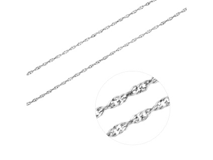 1059 1 stribrny nahrdelnik singapore delka retizku 40 cm