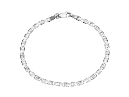 Stříbrný náramek VALENTÝNKA spiral (Délka náramku 19 cm)