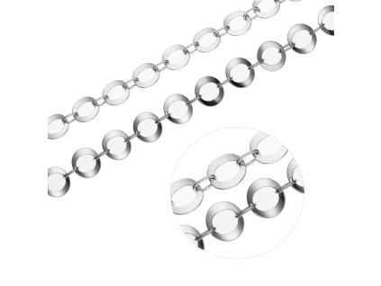 1119 1 stribrny nahrdelnik recky delka retizku 50 cm