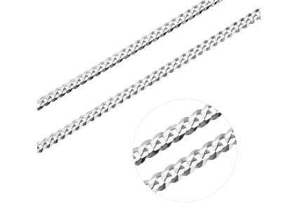 1140 1 stribrny nahrdelnik pancer 100 delka retizku 60 cm