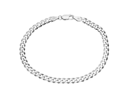 1143 2 stribrny naramek pancer 100 delka naramku 22 cm