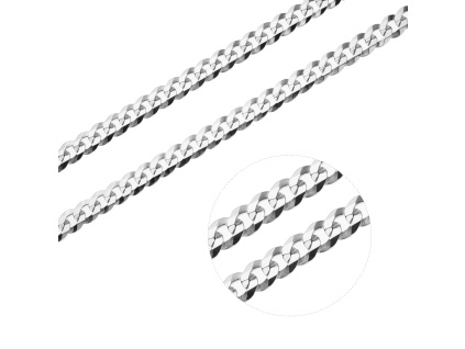 1146 1 stribrny nahrdelnik pancer 140 delka retizku 60 cm