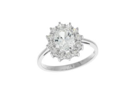 1398 stribrny prsten kralovsky bily velikost prstenu 58