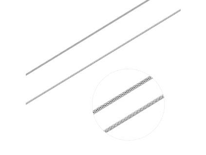 153 11 stribrny retizek strunka brousena delka retizku 50 cm