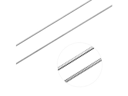 Stříbrný řetízek STRUNKA HLADKÁ osmihran (Délka řetízku 55 cm)