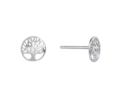 1644 1644 1644 stribrne nausnice strom zivota 8 mm