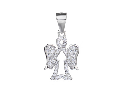 1686 1686 stribrny privesek zarivy andel