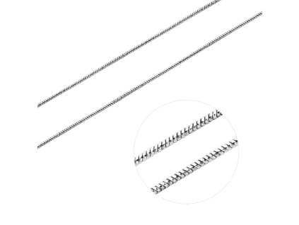 171 stribrny retizek strunka flexibilni delka retizku 60 cm