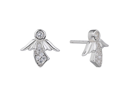 1731 1731 08331 stribrne nausnice pecky puzeta andel minimalisticke sperky bealio