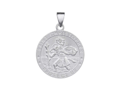 1746 1746 stribrny privesek svaty krystof