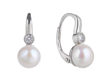 1767 1767 1767 08247 stribrne nausnice klasicky patent ricni perla sperky bealio
