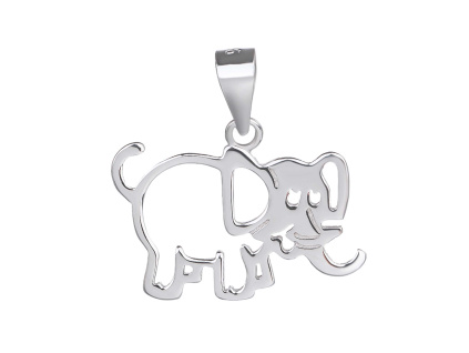 1818 1818 1818 stribrny privesek slon
