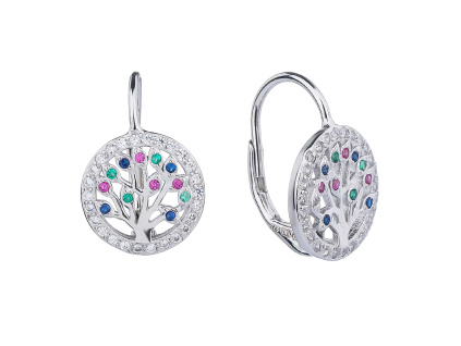 1965 1965 1965 10593 stribrne nausnice klasicky patent strom zivota barevne sperky bealio