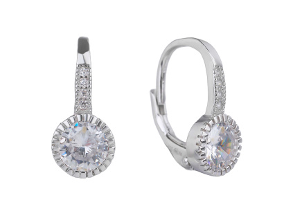 2007 2007 09635 stribrne nausnice klasicky patent krouzek sperky bealio